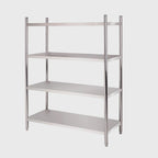 4 Tier Stainless Steel Display Shelf 180CM