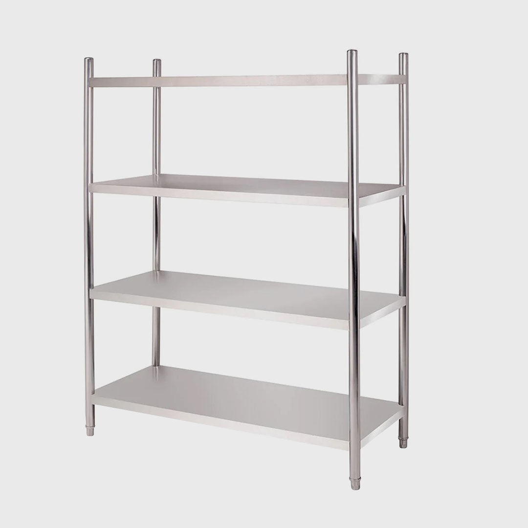 4 Tier Stainless Steel Display Shelf 180CM