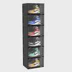 6 Tier Black Shoe Organiser