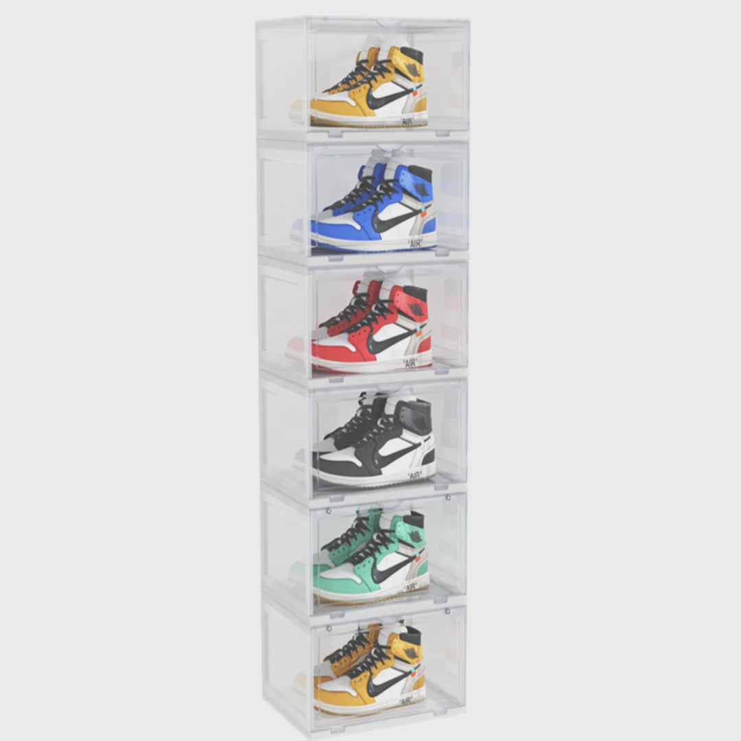6 Tier Transparent Shoe Organiser