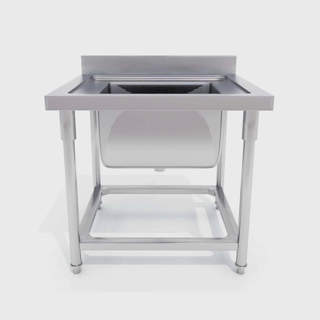 Commercial Stainless Steel Work Sink 70*70*85cm
