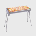 Stainless Steel Skewers BBQ Grill 6-8 Persons