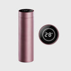 500ML Smart Thermometer Bottle Vacuum Flask  Rose Gold