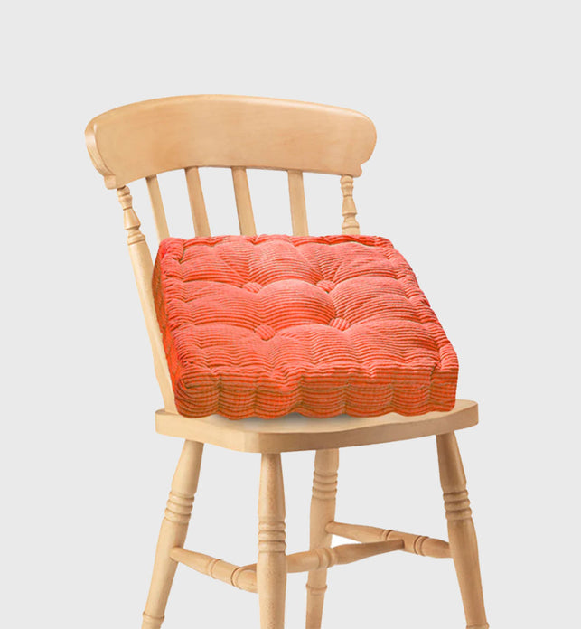 Orange Plush Square Cushion