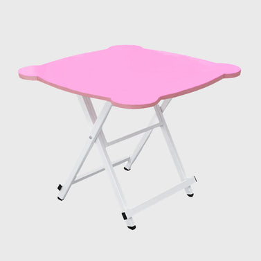 Pink Minimalist Cat Ear Foldable Portable Table
