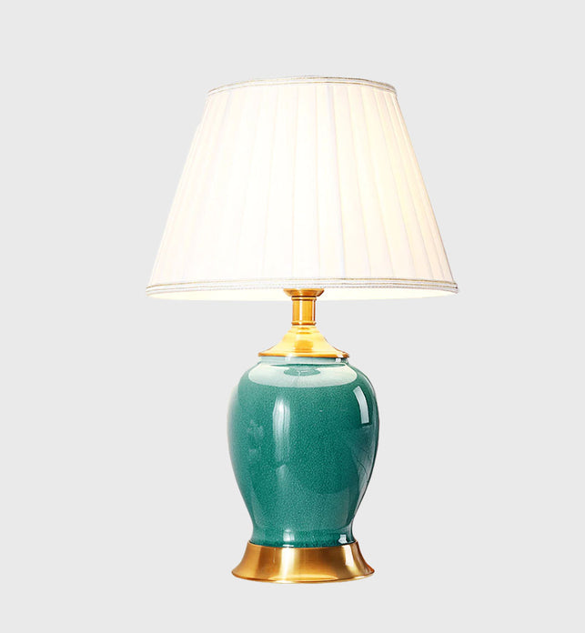 Ceramic Table Lamp Green