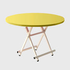 Yellow Round Dining Table
