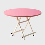 Pink Round Dining Table