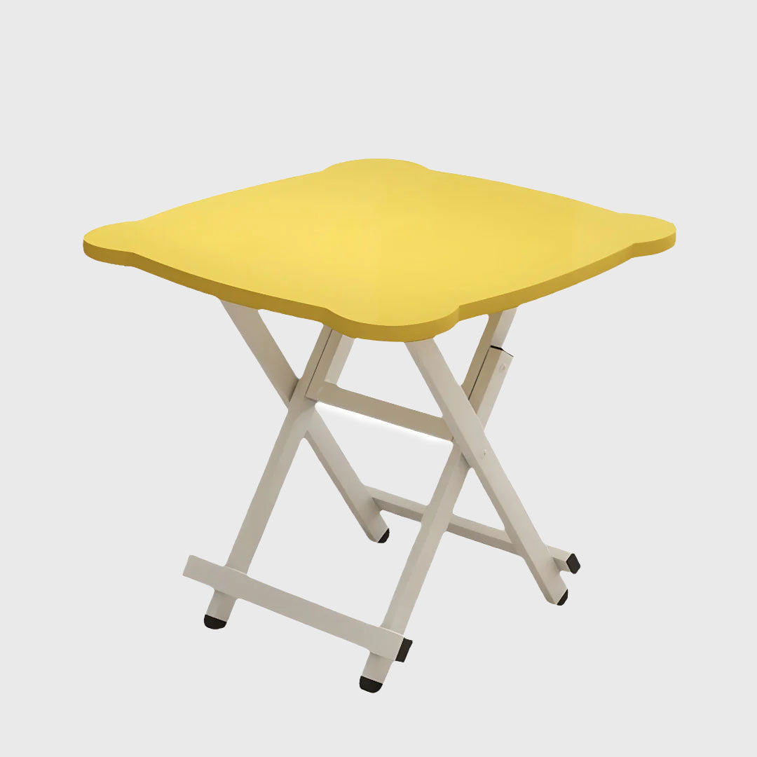 Yellow Minimalist Cat Ear Folding Table