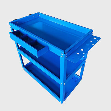 3 Tier Tool Storage Cart Blue