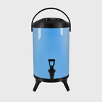 18L Stainless Steel Milk Tea Barrel with Faucet Blue