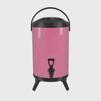 18L Stainless Steel Milk Tea Barrel with Faucet Pink