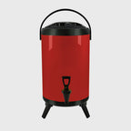 18L Stainless Steel Milk Tea Barrel with Faucet Red