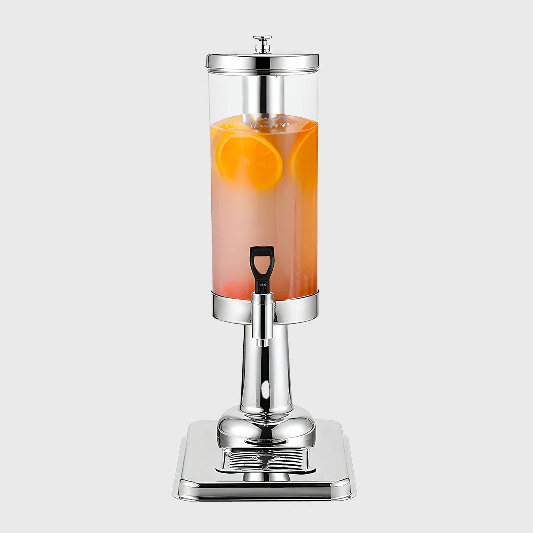 Single 3L Silver Stainless Steel Beverage Dispenser
