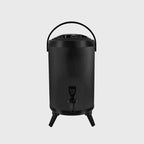 8L Stainless Steel Milk Tea Barrel with Faucet Black