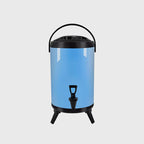 8L Stainless Steel Milk Tea Barrel with Faucet Blue