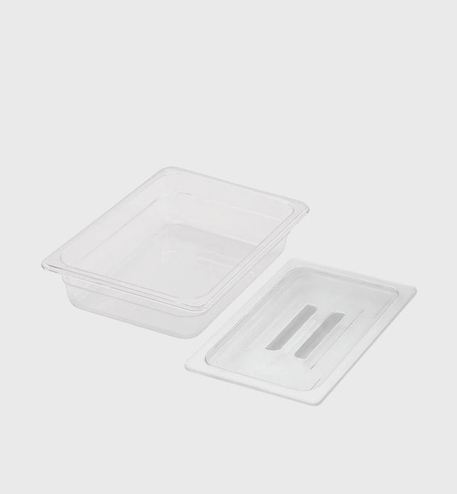 65mm Clear GN Pan 1/2 Food Tray with Lid