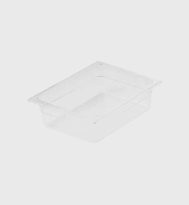 100mm Clear GN Pan 1/2 Food Tray