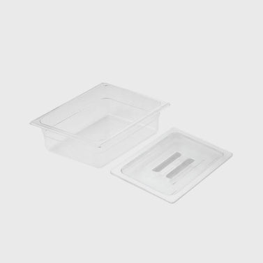 150mm Clear GN Pan 1/2 Food Tray with Lid