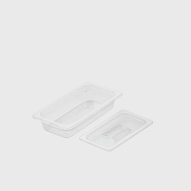 65mm Clear GN Pan 1/3 Food Tray with Lid