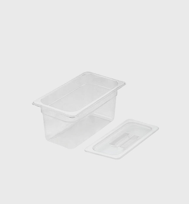 150mm Clear GN Pan 1/3 Food Tray with Lid