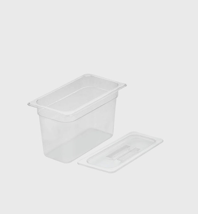 200mm Clear GN Pan 1/3 Food Tray with Lid