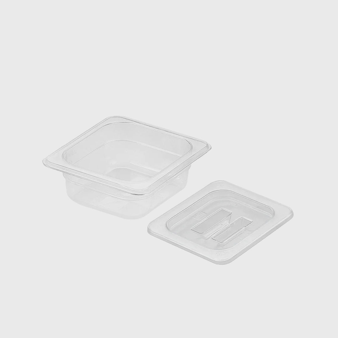 65mm Clear GN Pan 1/6 Food Tray with Lid