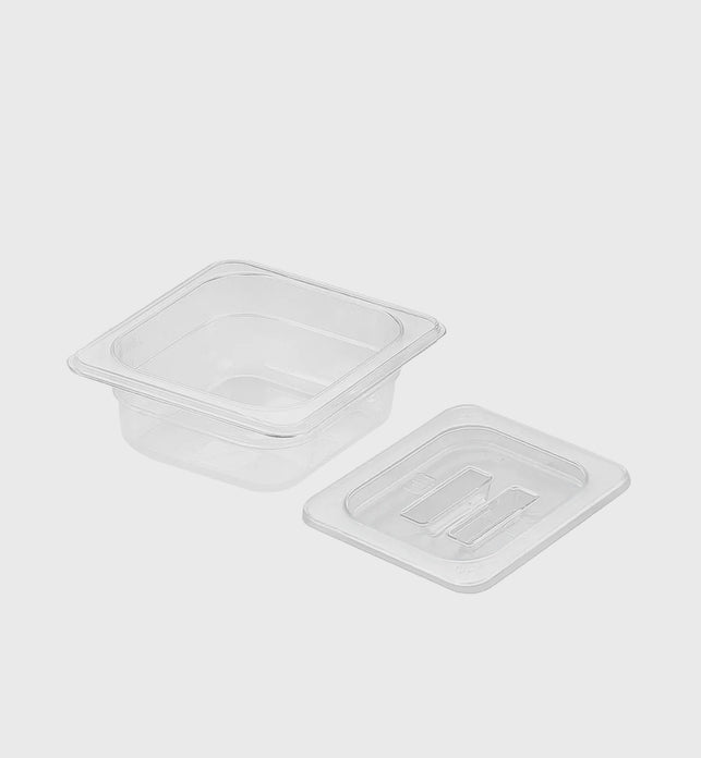 65mm Clear GN Pan 1/6 Food Tray with Lid