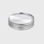 17cm Premium Silver Grilling Plate Heat Resistant for BBQs Cooking Kitchen Essential