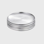 23cm Premium Silver Grilling Plate Durable Heat-Resistant Perfect for BBQs and Outdoor
