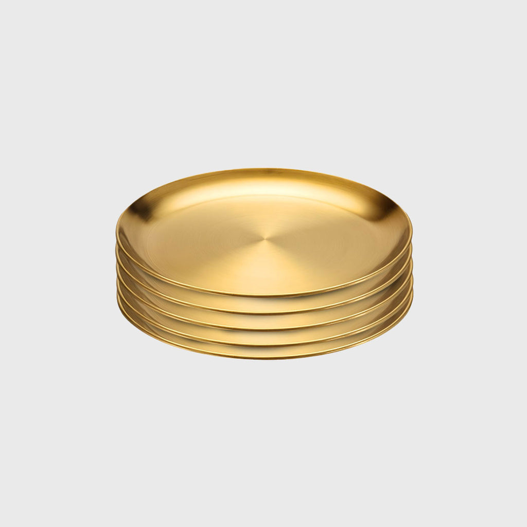 14cm Premium Gold Grilling Plate Durable Heat-Resistant Perfect for BBQs and Outdoor