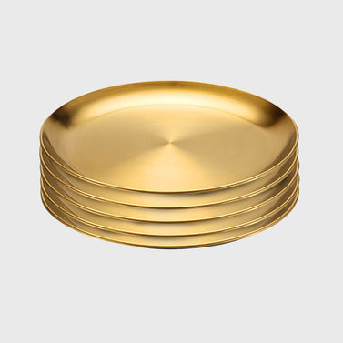 SOGA 30cm Premium Gold Grilling Plate - Durable, Heat-Resistant, Perfect for BBQs and Outdoor Cooking Kitchen Essential