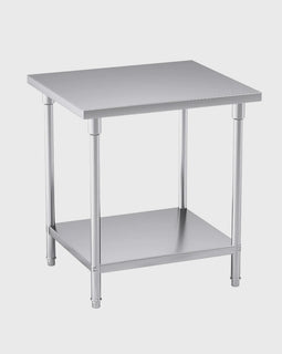 2-Tier Commercial Catering Stainless Steel Work Bench 80*70*85cm