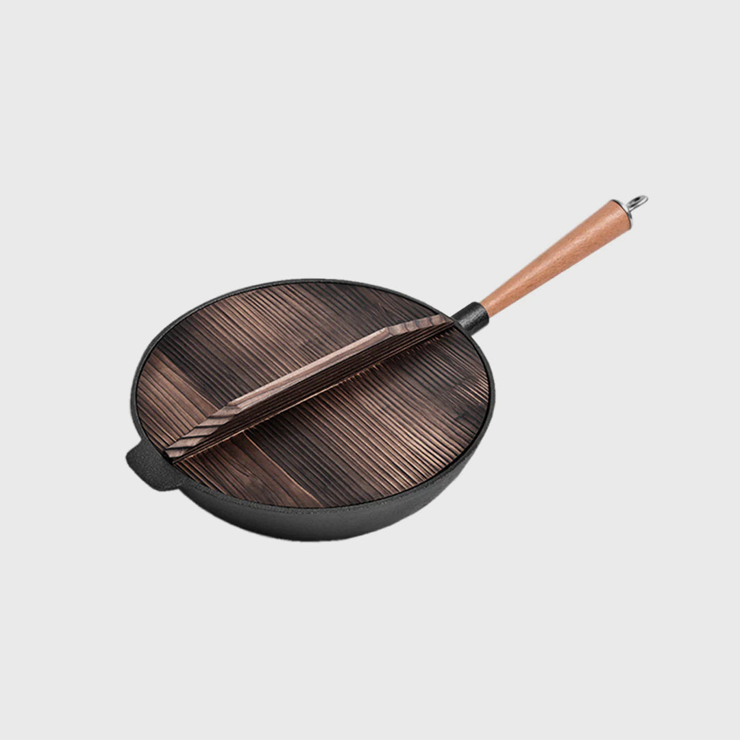 31cm Cast Iron Wok FryPan