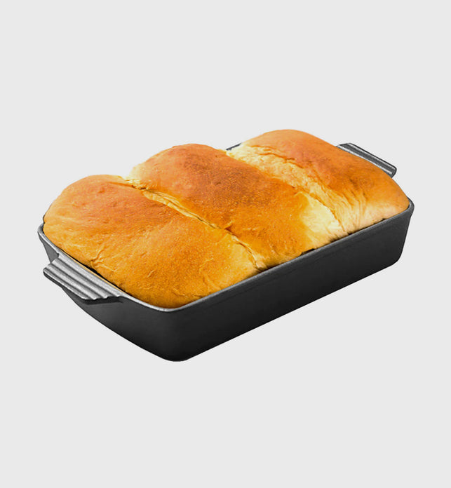 38cm Cast Iron Rectangle Bread Baking Dish