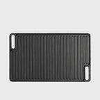 45cm Rectangular Cast Iron BBQ Grill Tray with Handle