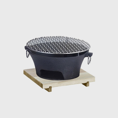 Large Cast Iron Round Stove Charcoal Table Net Grill