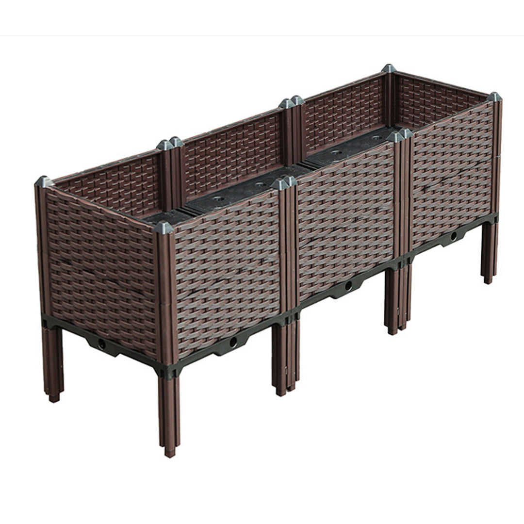 120X51CM Garden Plastic Planter Box with Legs