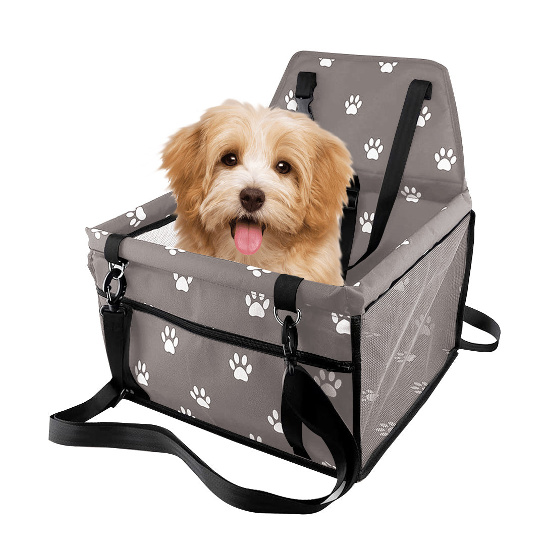 Waterproof Car Seat Pet Booster Grey