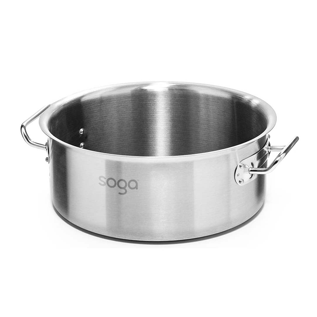 14L Top Grade 18/10 Stainless Steel Stockpot No Lid