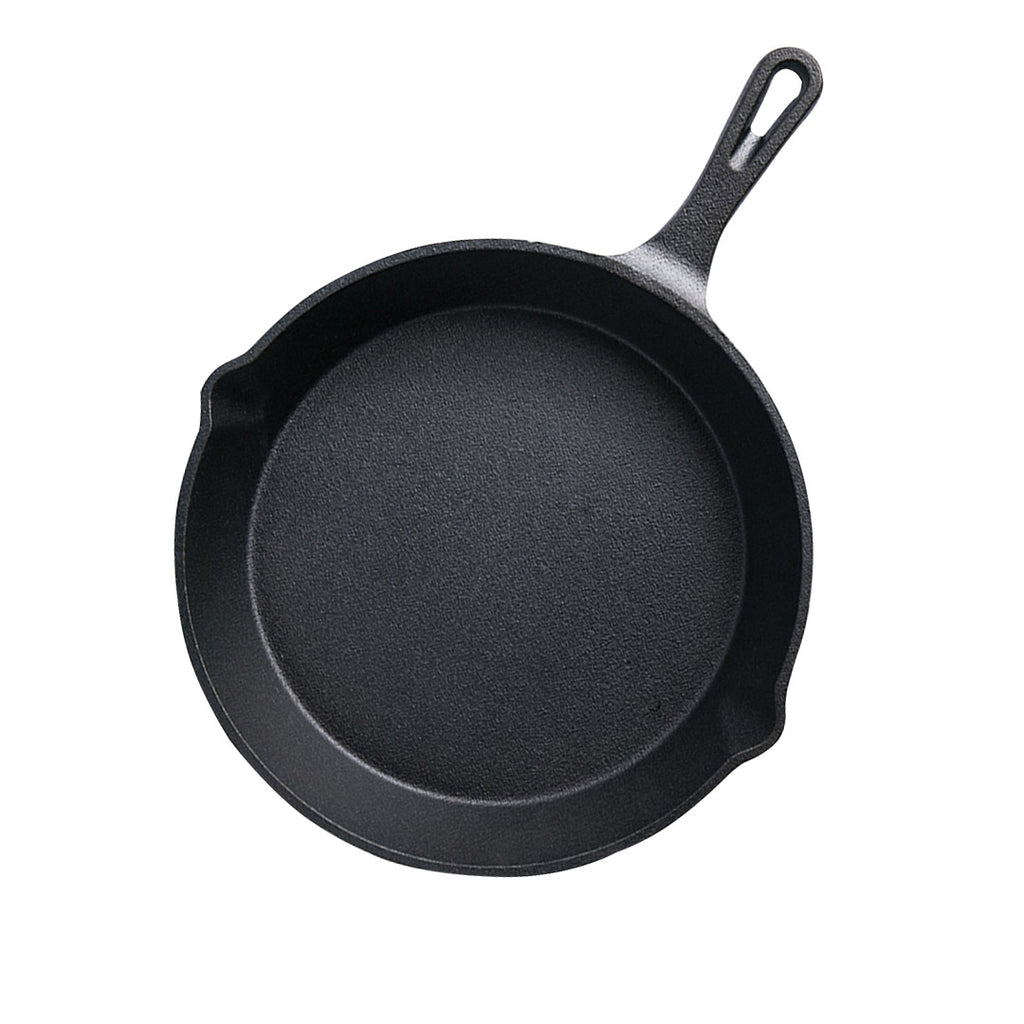SOGA 26cm Round Cast Iron Frying Pan Skillet with Handle