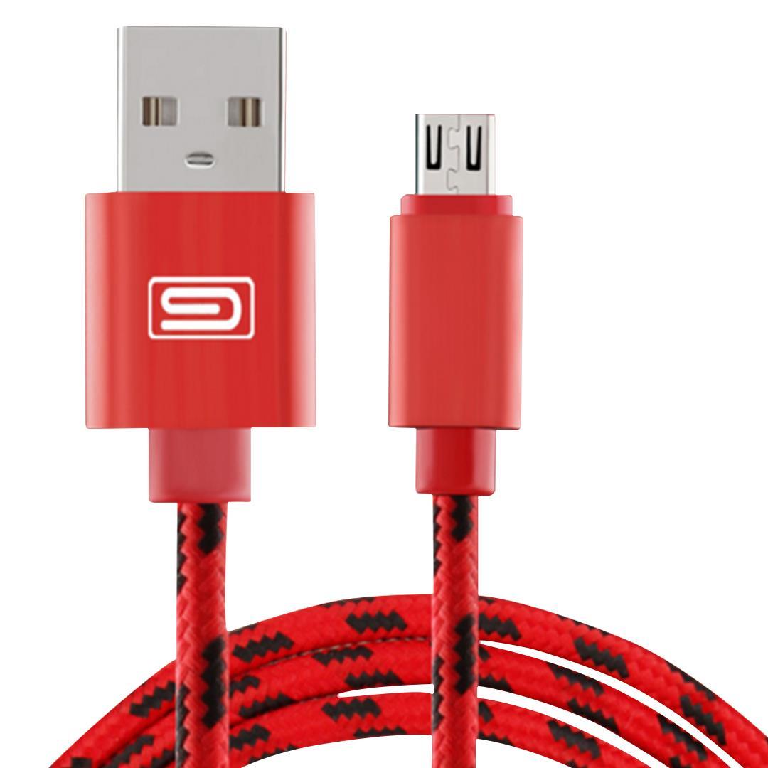 Android 1.5M MFI Metal Braided USB Cable Red