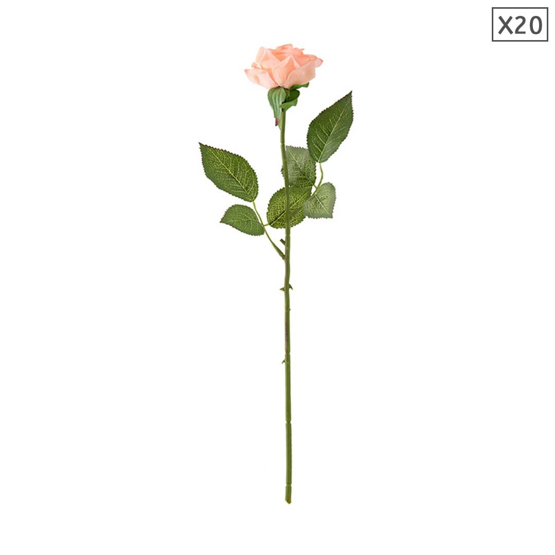 20pcs Artificial Silk Rose Bouquet Champion