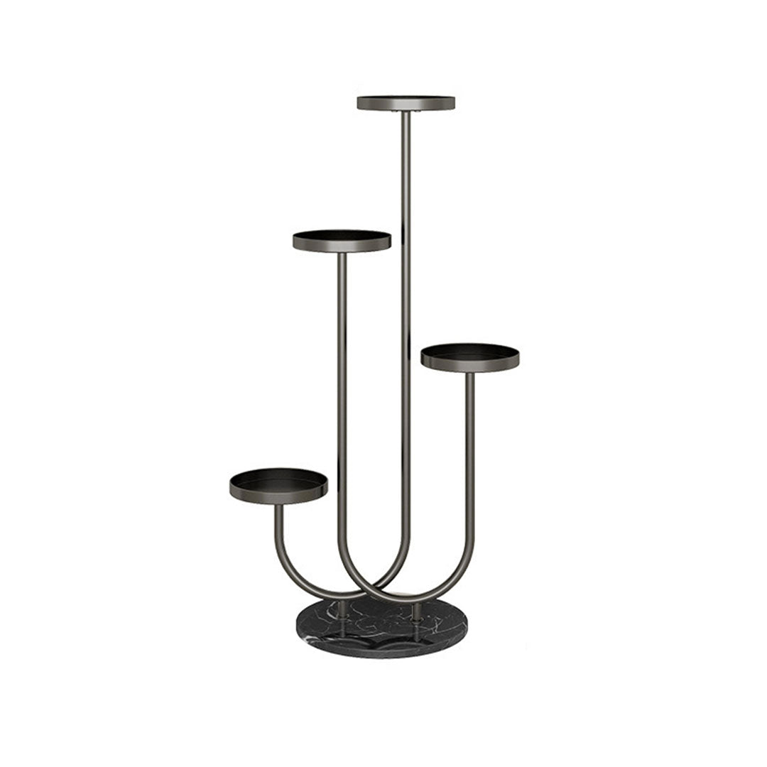 Black U Shaped Plant Stand