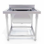 Commercial Stainless Steel Work Sink 70*70*85cm