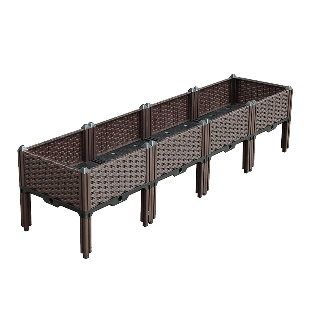 160X36CM Garden Plastic Planter Box with Legs