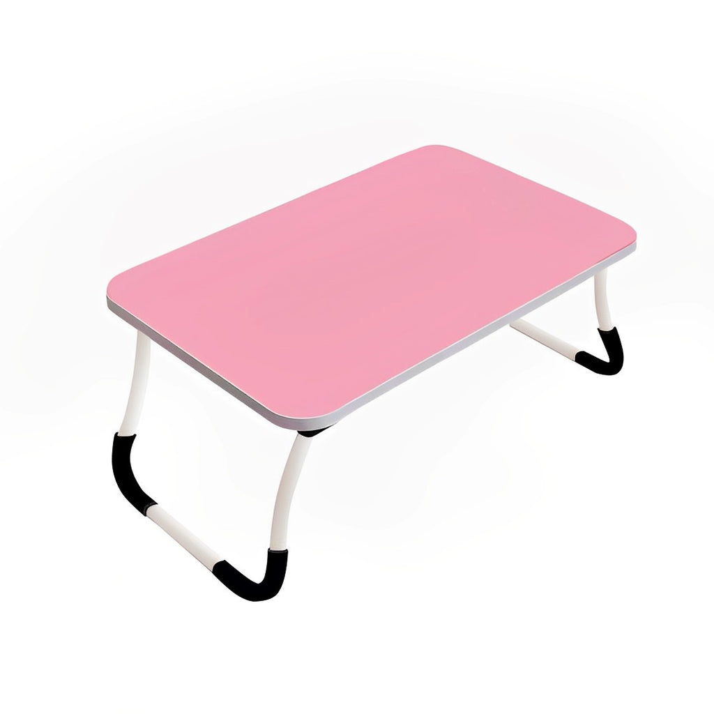 Pink Foldable Study Bed Table Adjustable Portable Desk Stand