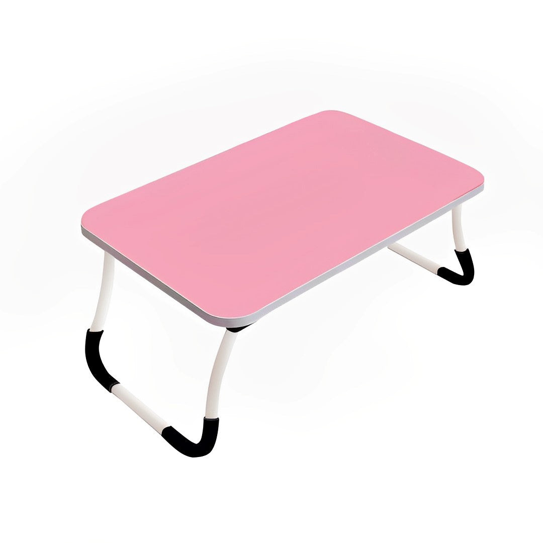 Pink Foldable Study Bed Table Adjustable Portable Desk Stand