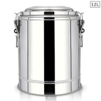 12L Stainless Steel Insulated Stock Pot
