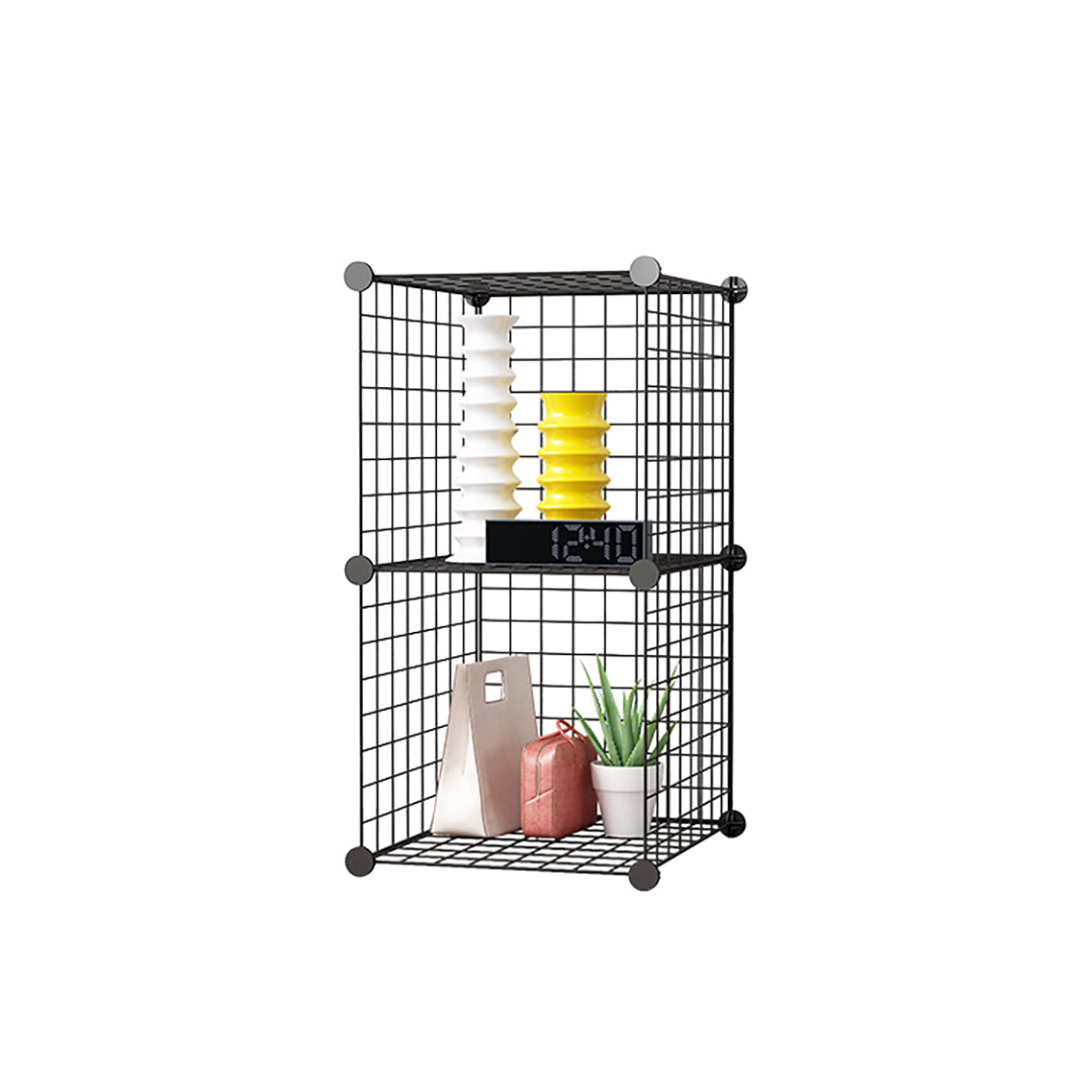 Black 2 Tier Cube Organiser